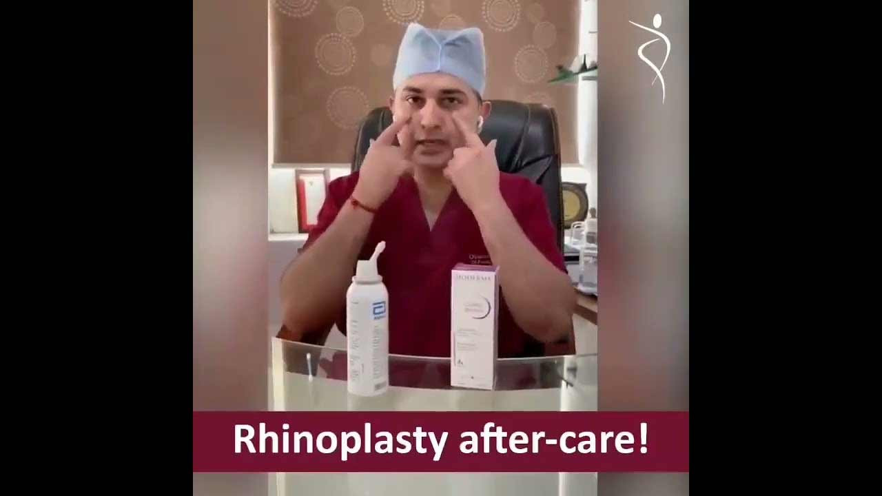 Rhinoplasty care after surgery